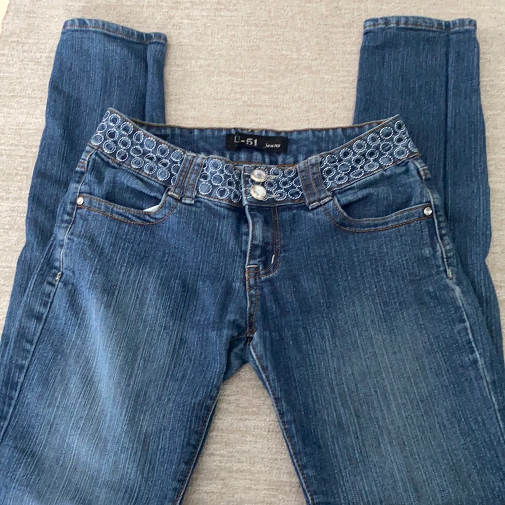 U-51 stretchy jeans Size 7/8